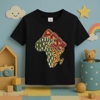 African Patterns Protest Fist Toddler T-Shirt thumb 3