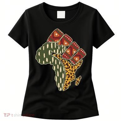 African Patterns Protest Fist Women's T-Shirt