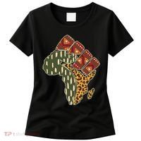African Patterns Protest Fist Women's T-Shirt thumb 0