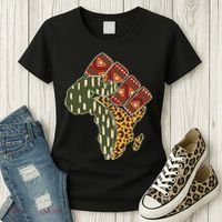 African Patterns Protest Fist Women's T-Shirt thumb 3
