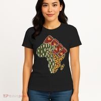 African Patterns Protest Fist Women's T-Shirt thumb 4
