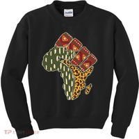African Patterns Protest Fist Kids Sweatshirt thumb 0