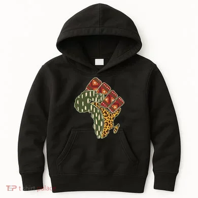 African Patterns Protest Fist Kids Hoodie
