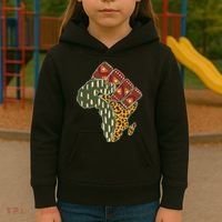 African Patterns Protest Fist Kids Hoodie thumb 3