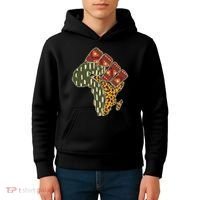 African Patterns Protest Fist Kids Hoodie thumb 4