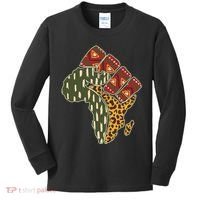African Patterns Protest Fist Kids Long Sleeve Shirt thumb 0