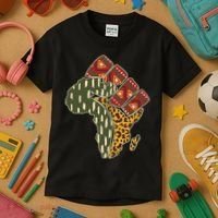 African Patterns Protest Fist Kids T-Shirt thumb 3