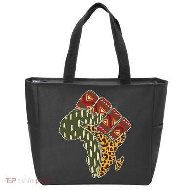 African Patterns Protest Fist Tote Bag