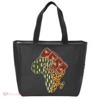 African Patterns Protest Fist Tote Bag thumb 0