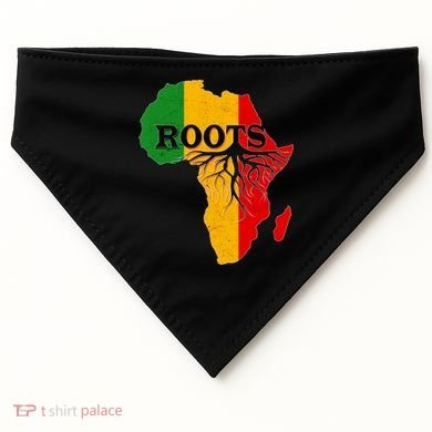 African Roots Black History Month USA-Made Doggie Bandana