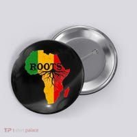 African Roots Black History Month Button thumb 0