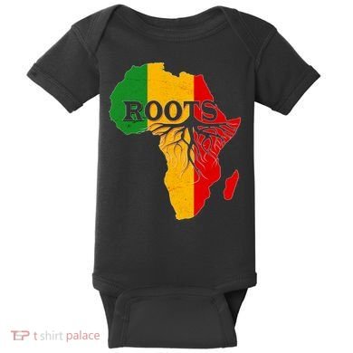 African Roots Black History Month Baby Bodysuit
