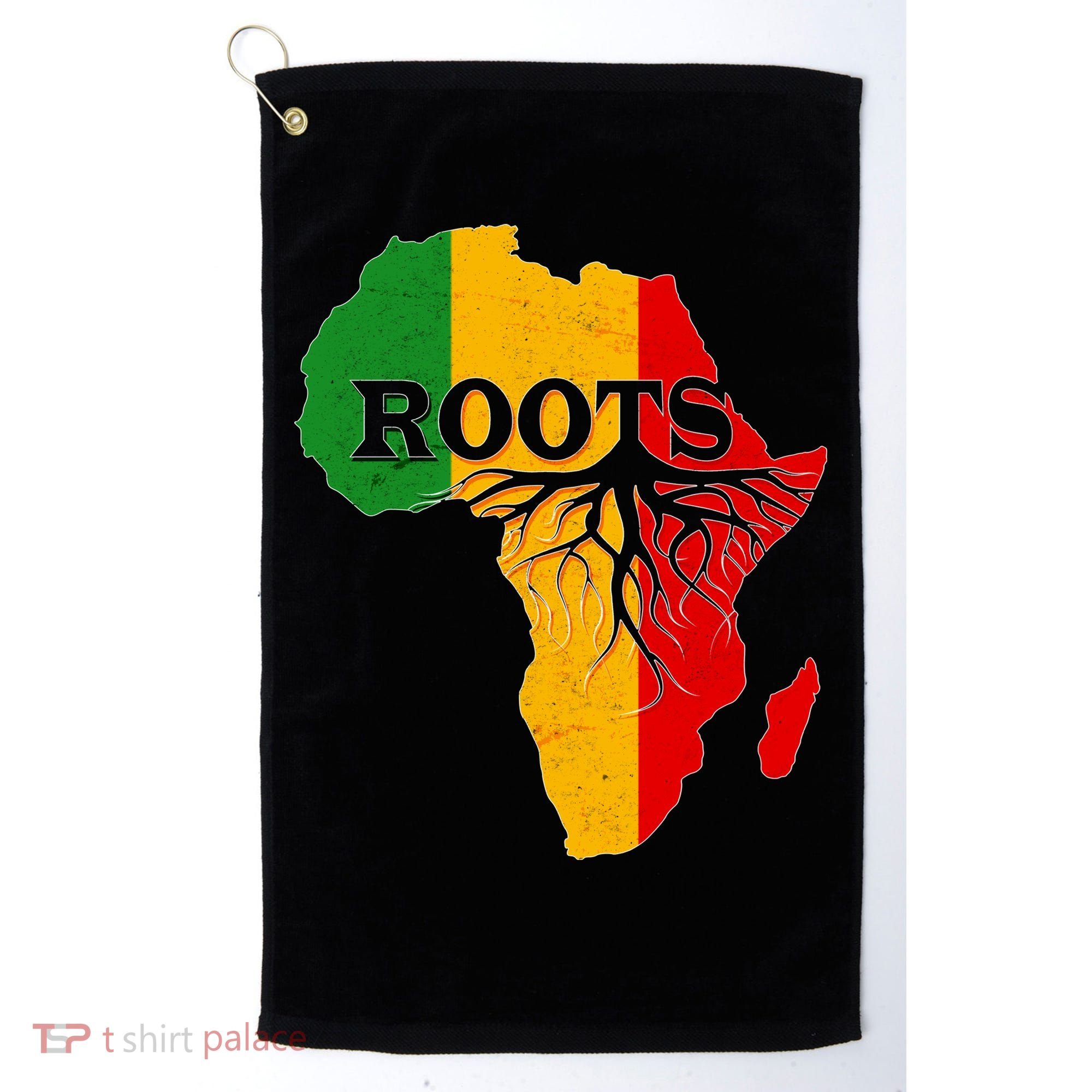 African Roots Black History Month Golf Towel