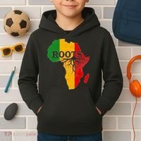 African Roots Black History Month Kids Hoodie thumb 2