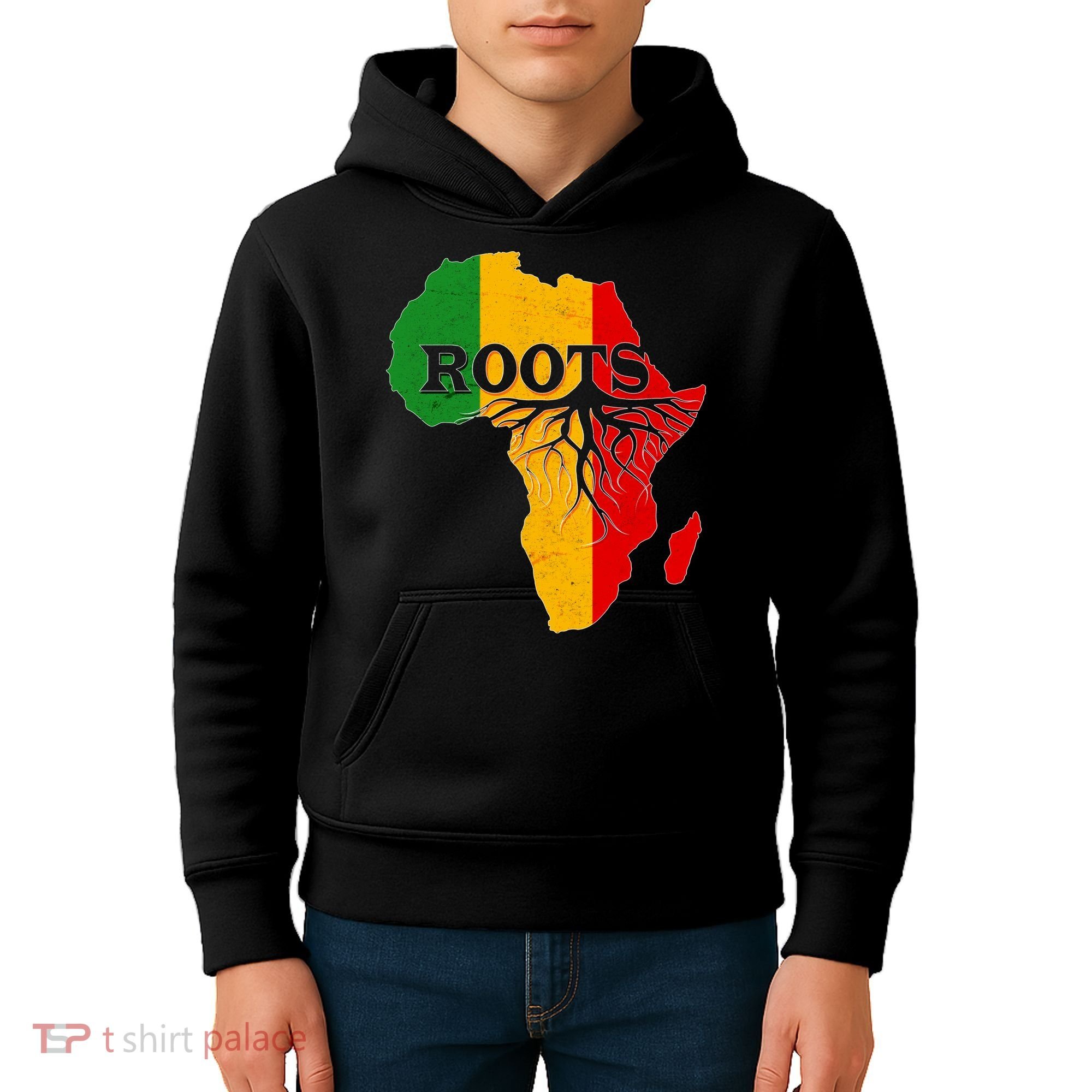 African Roots Black History Month Kids Hoodie
