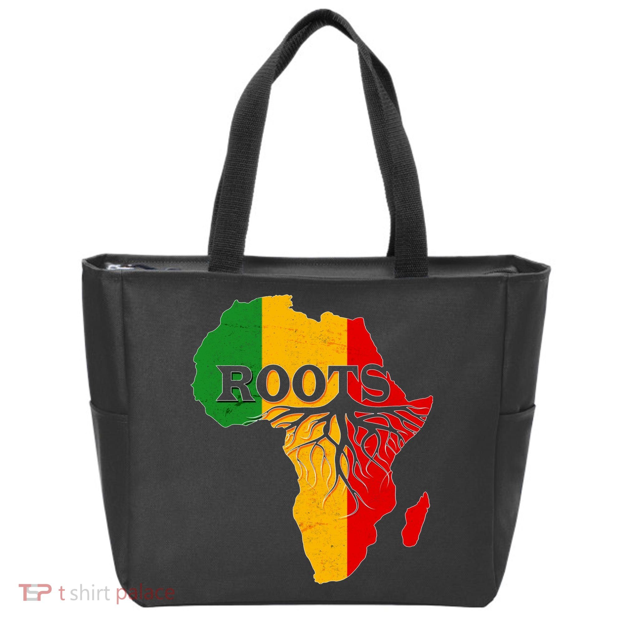 African Roots Black History Month Tote Bag