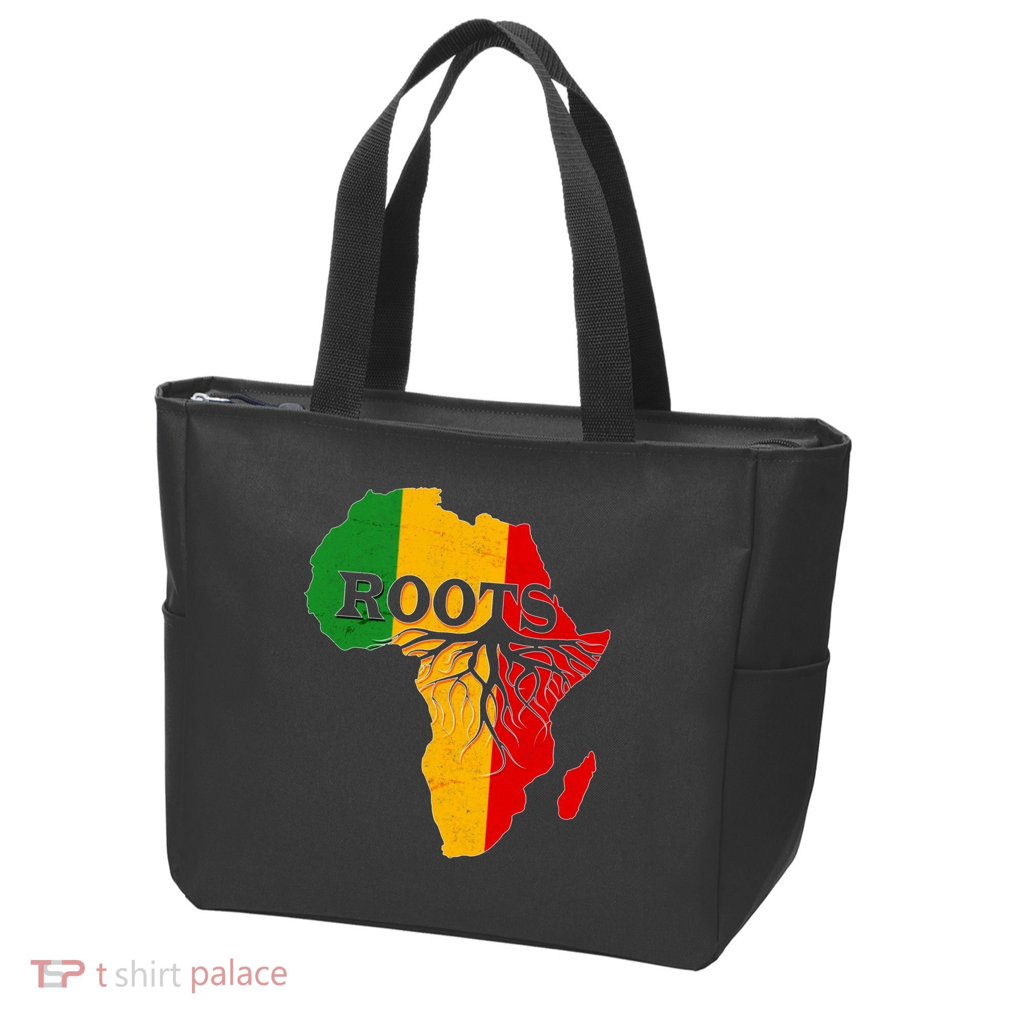 African Roots Black History Month Tote Bag