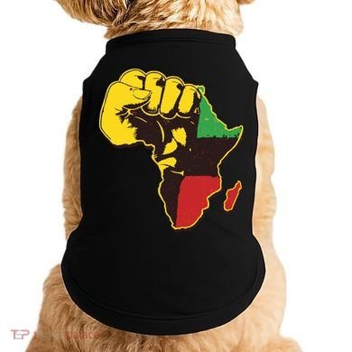 African Traditional Colors Protest Fist Doggie Tank