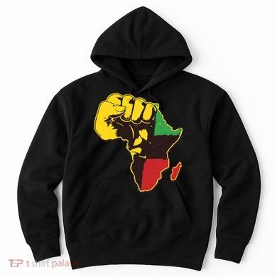 African Traditional Colors Protest Fist Hoodie