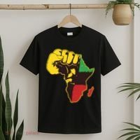 African Traditional Colors Protest Fist T-Shirt thumb 2