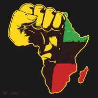 African Traditional Colors Protest Fist T-Shirt thumb 7