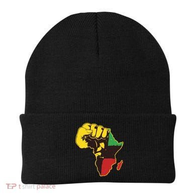 African Traditional Colors Protest Fist Beanie