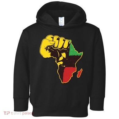 African Traditional Colors Protest Fist Toddler Hoodie
