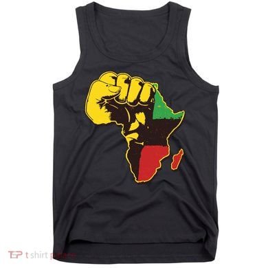 African Traditional Colors Protest Fist Tank Top