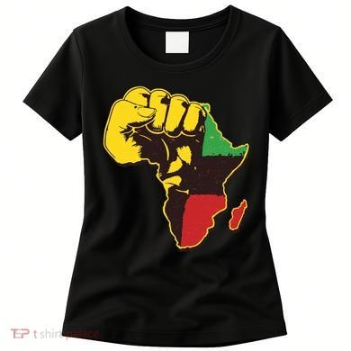 African Traditional Colors Protest Fist Women's T-Shirt