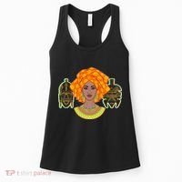 African Woman With Tribal Masks Women's Tank Top thumb 0