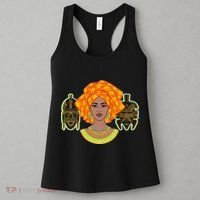 African Woman With Tribal Masks Women's Tank Top thumb 3