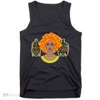 African Woman With Tribal Masks Tank Top thumb 0