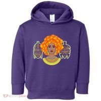 African Woman With Tribal Masks Toddler Hoodie thumb 0