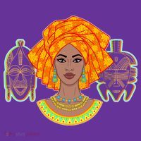 African Woman With Tribal Masks Toddler Hoodie thumb 2