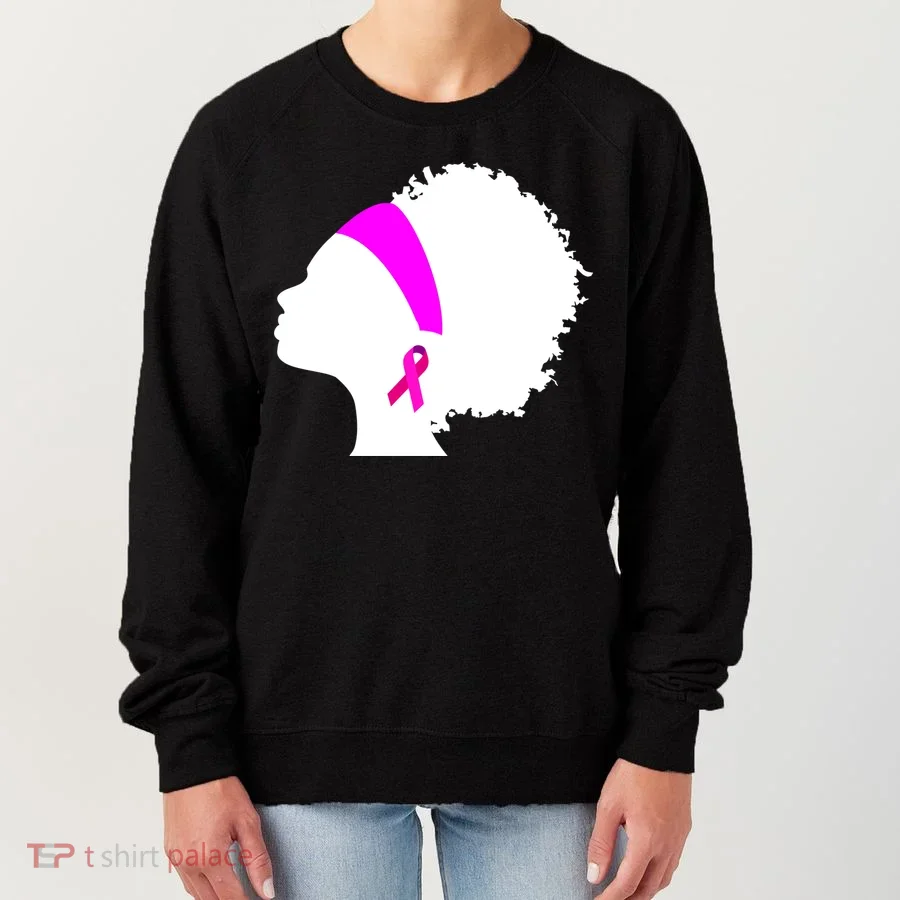 Afro Breast Cancer Awareness Women's Sweatshirt