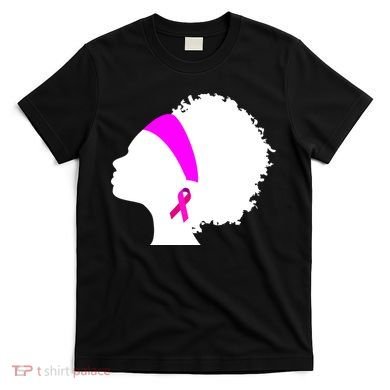 Afro Breast Cancer Awareness T-Shirt