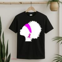 Afro Breast Cancer Awareness T-Shirt thumb 2