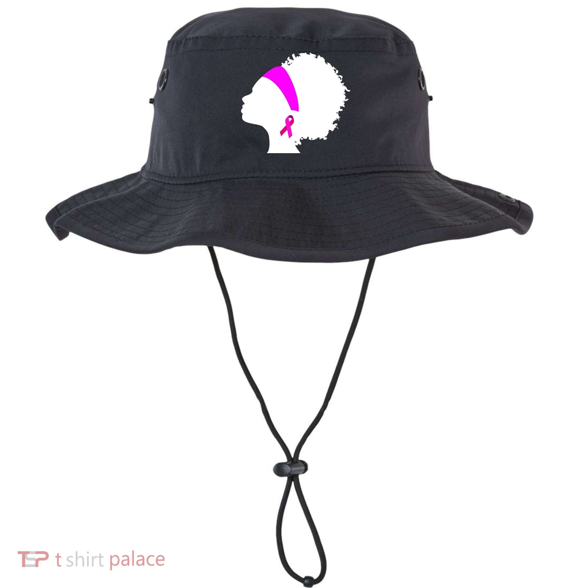 Afro Breast Cancer Awareness Bucket Hat