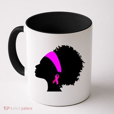 Afro Breast Cancer Awareness Coffee Mug