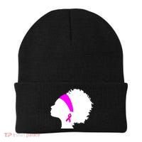 Afro Breast Cancer Awareness Beanie thumb 0