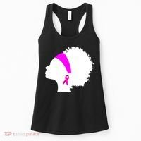 Afro Breast Cancer Awareness Women's Tank Top thumb 0