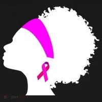 Afro Breast Cancer Awareness Women's Long Sleeve Shirt thumb 2