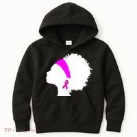 Afro Breast Cancer Awareness Kids Hoodie thumb 0