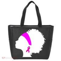 Afro Breast Cancer Awareness Tote Bag thumb 0