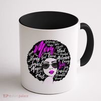 Afro Mom Strong Roots Coffee Mug thumb 1