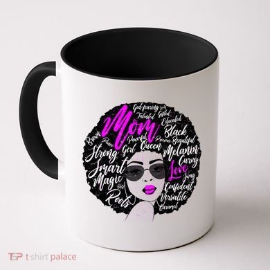 Afro Mom Strong Roots Coffee Mug