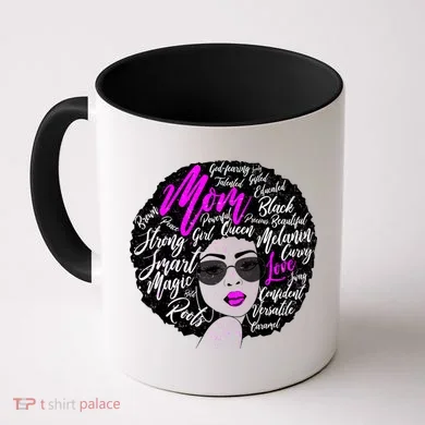 Afro Mom Strong Roots Coffee Mug