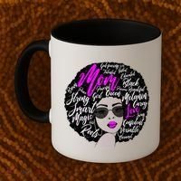 Afro Mom Strong Roots Coffee Mug thumb 2