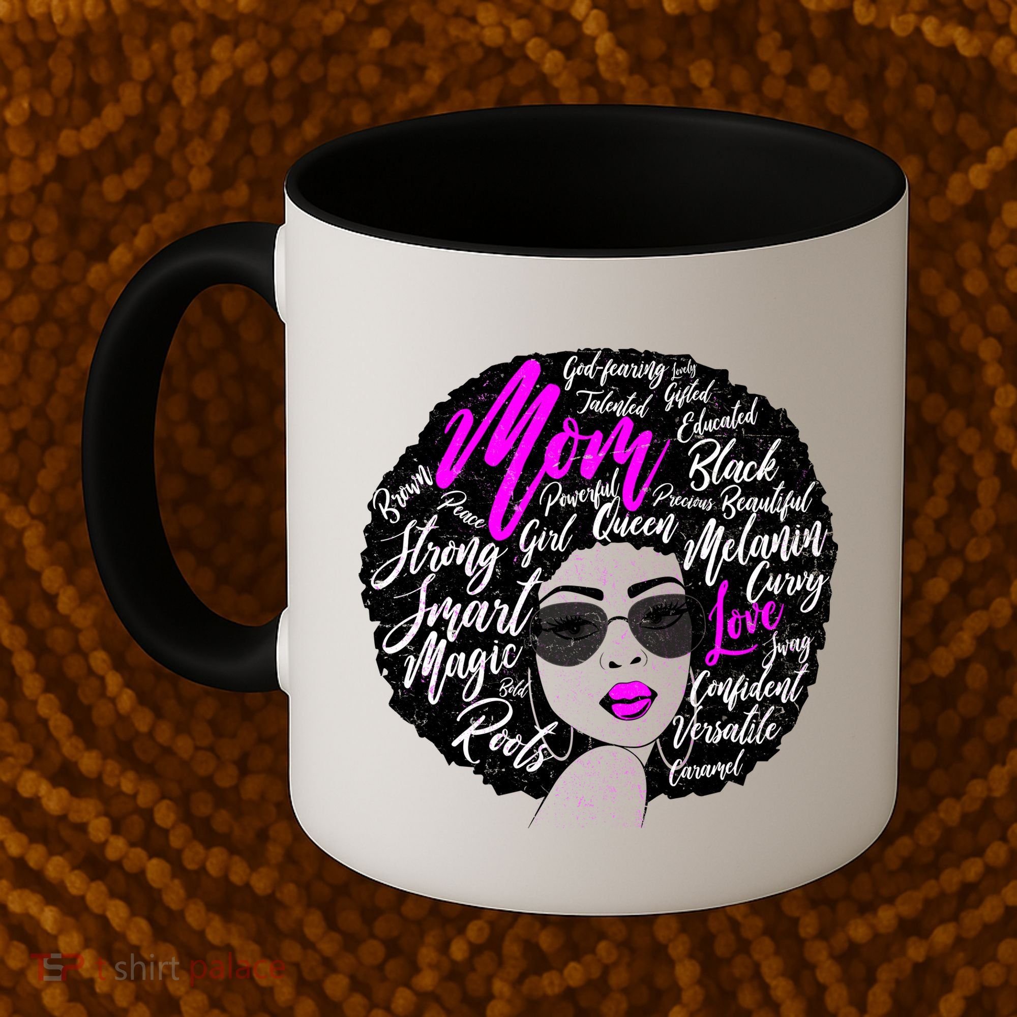 Afro Mom Strong Roots Coffee Mug