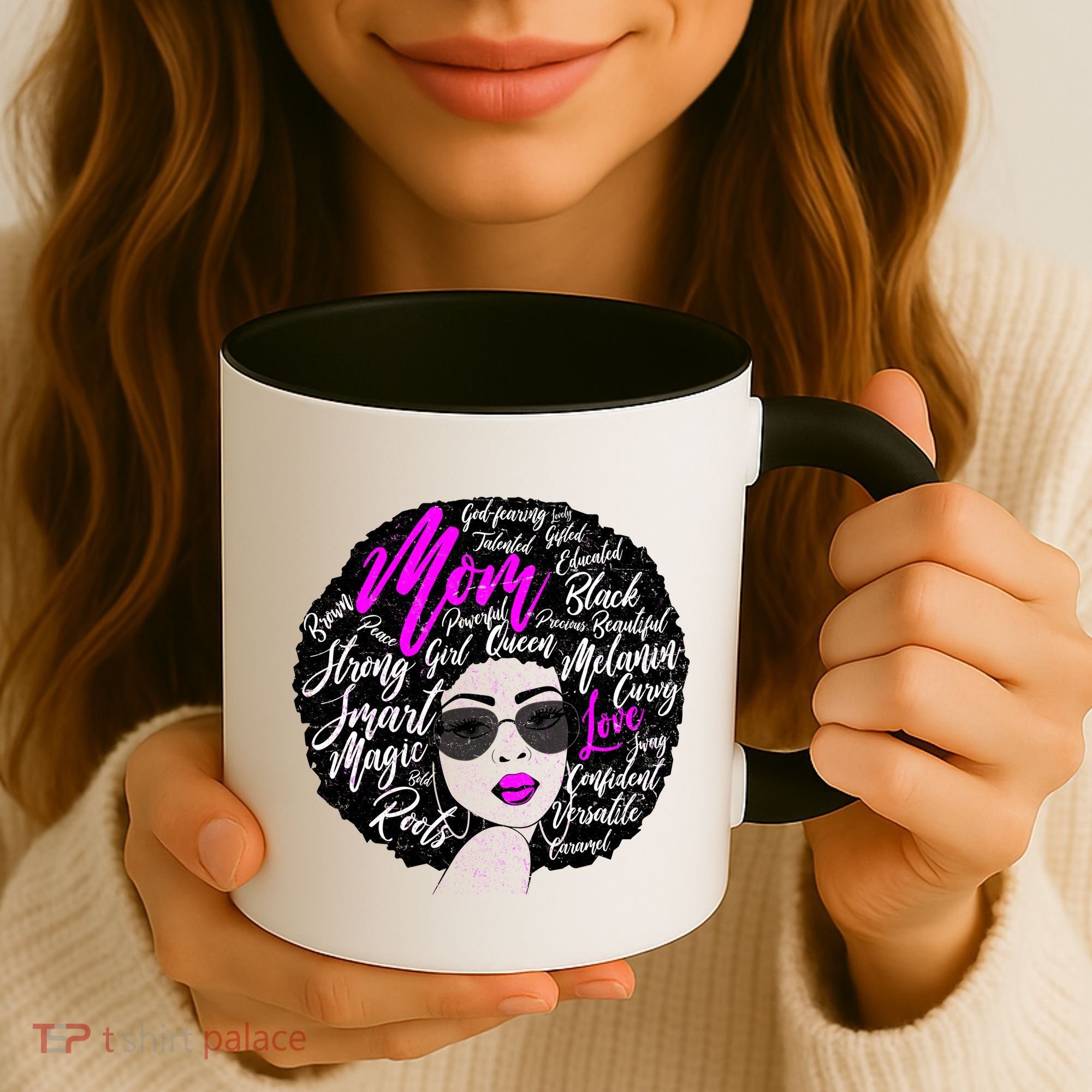 Afro Mom Strong Roots Coffee Mug
